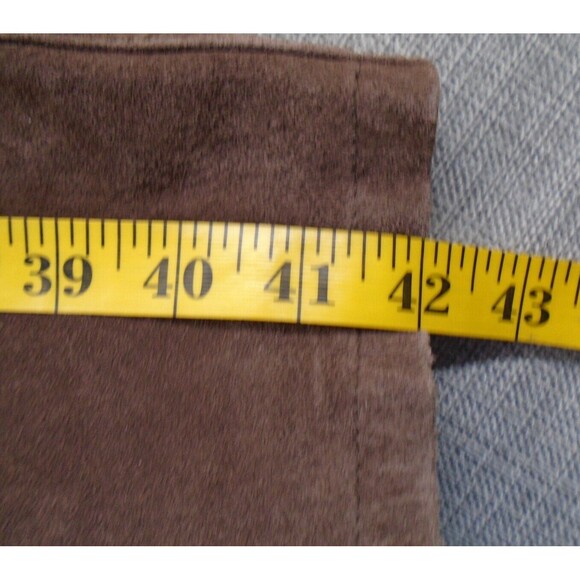 MARGARET GODFREY Suede Style 100% Leather Pants Women's 32" Waist Brown Western - Picture 11 of 16